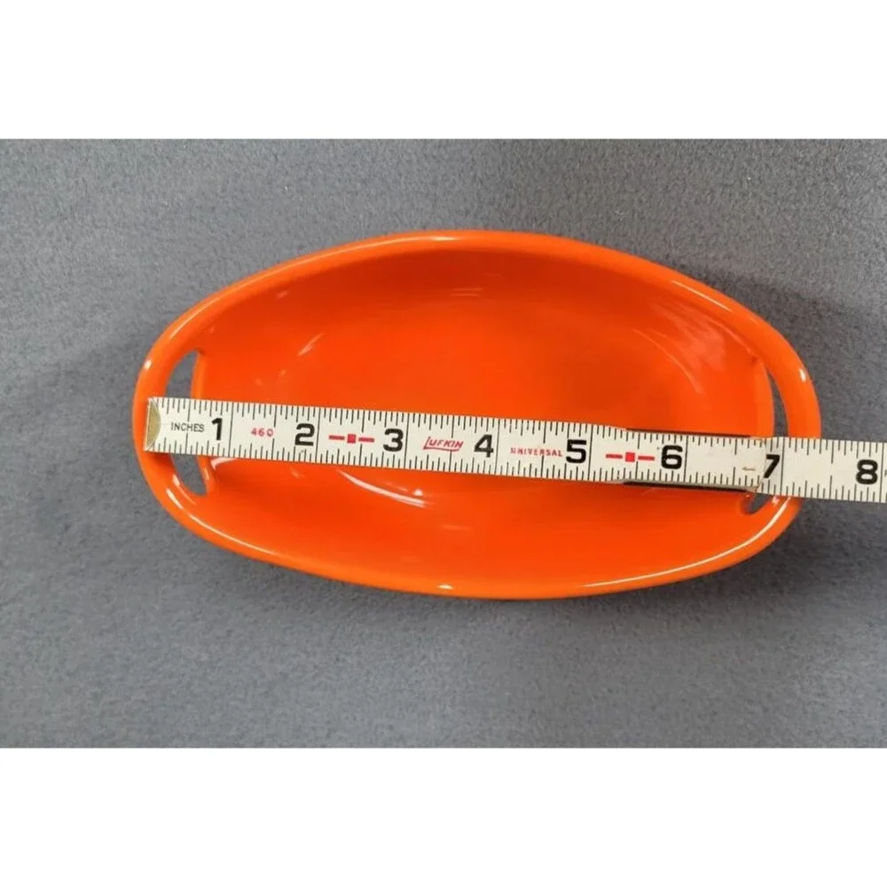 Rachael Ray 12 Ounce Oval Casserole Baking Dishes (set of 2) Stoneware Orange